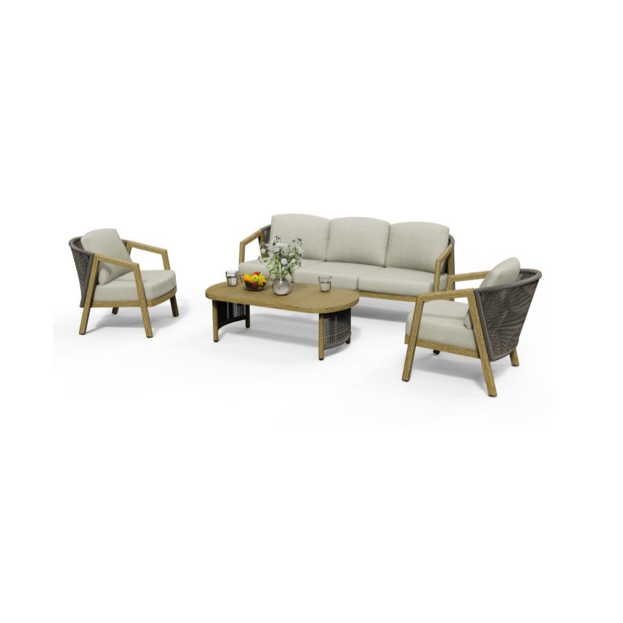 Ausone 4-Piece Aluminum Living Room Set