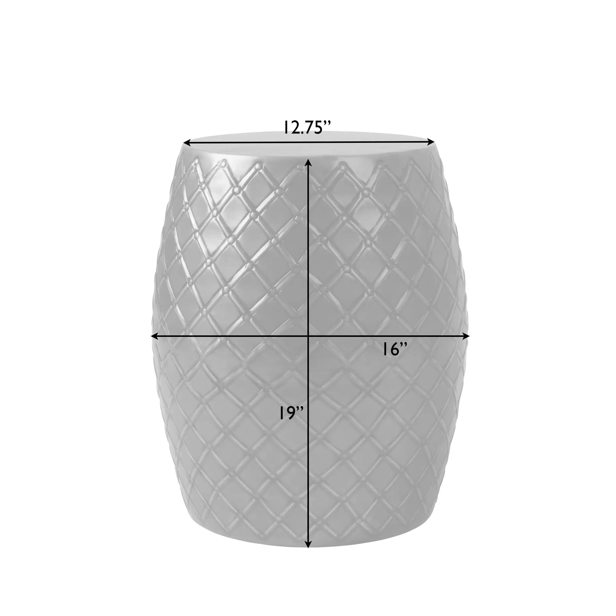 Braga Metal Stool-Container in Copper Finish