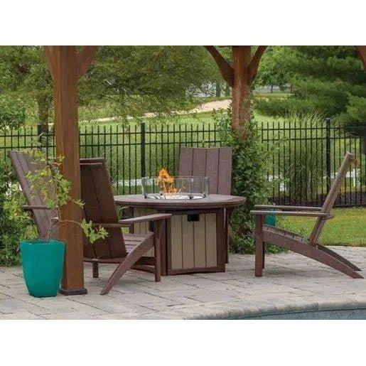 HDPE Round Fire Pit Table USA Made Elementz Blaze