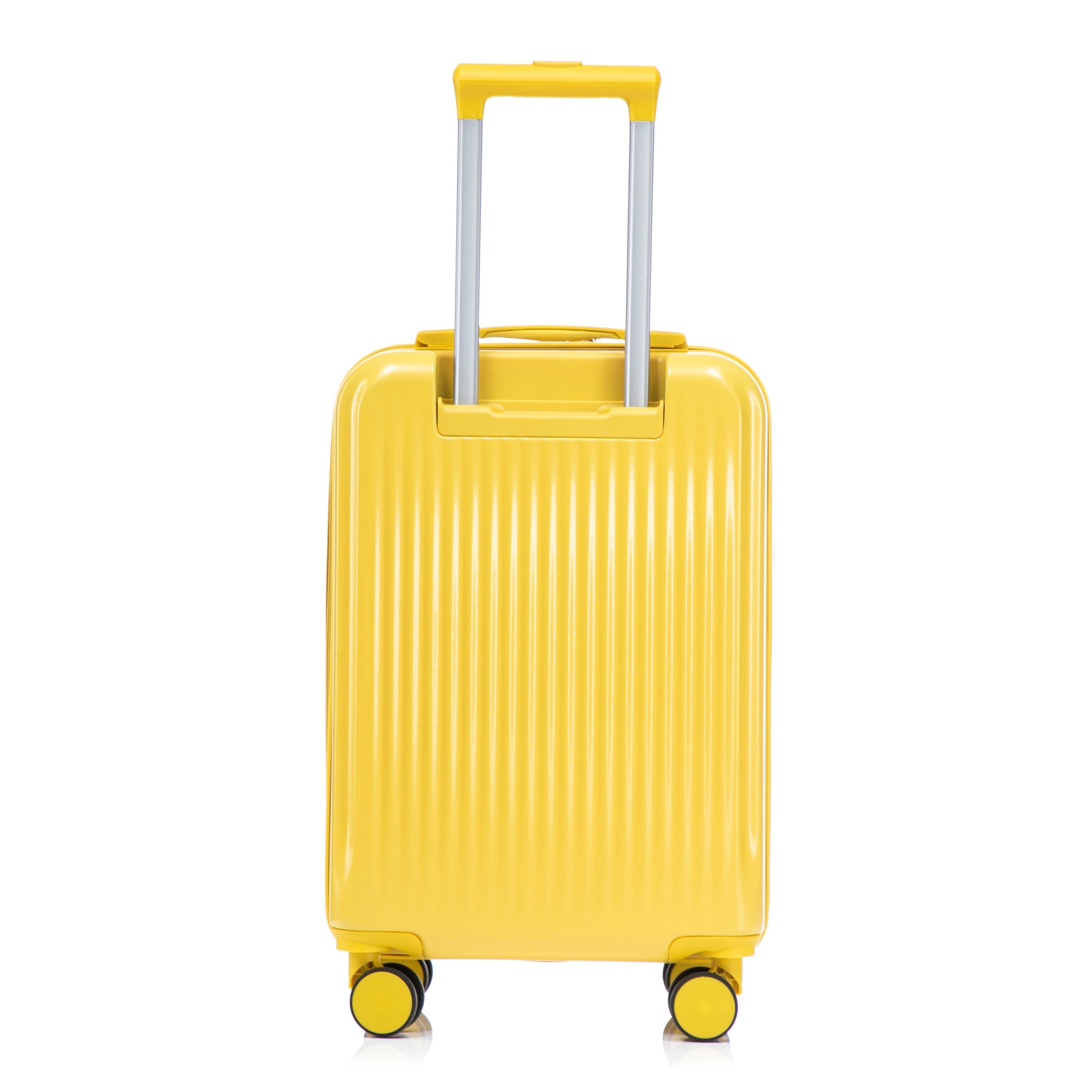 14'/20' 2-Piece ABS Spinner Wheel Luggage Set with Combination Lock
