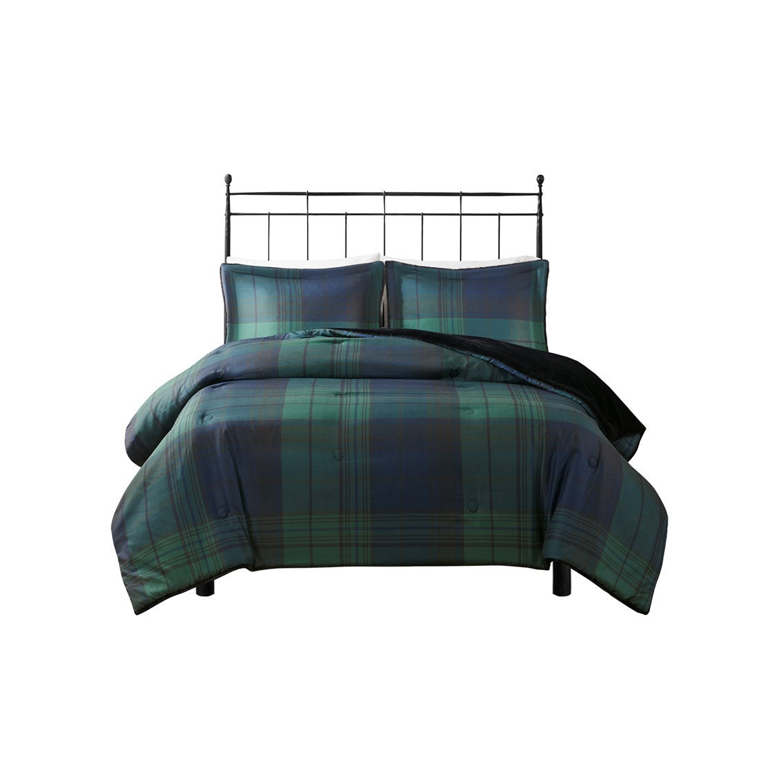 Full/Queen Faux Wool to Faux Fur Down Alternative Comforter Set