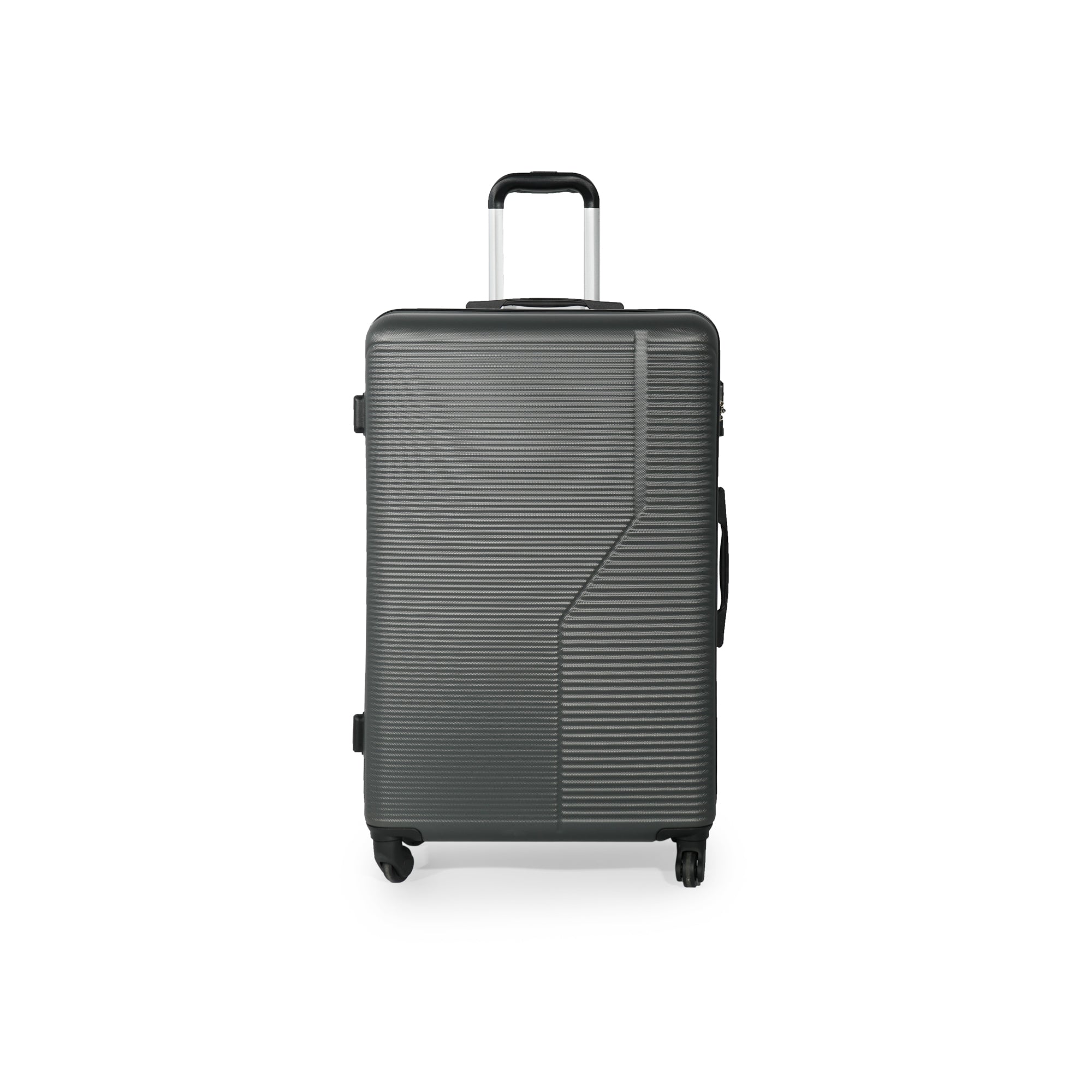 7-Piece Luggage Set ABS Lightweight & Durable Suitcase with Spinner Wheels TSA Lock (20/24/28) Dark Grey
