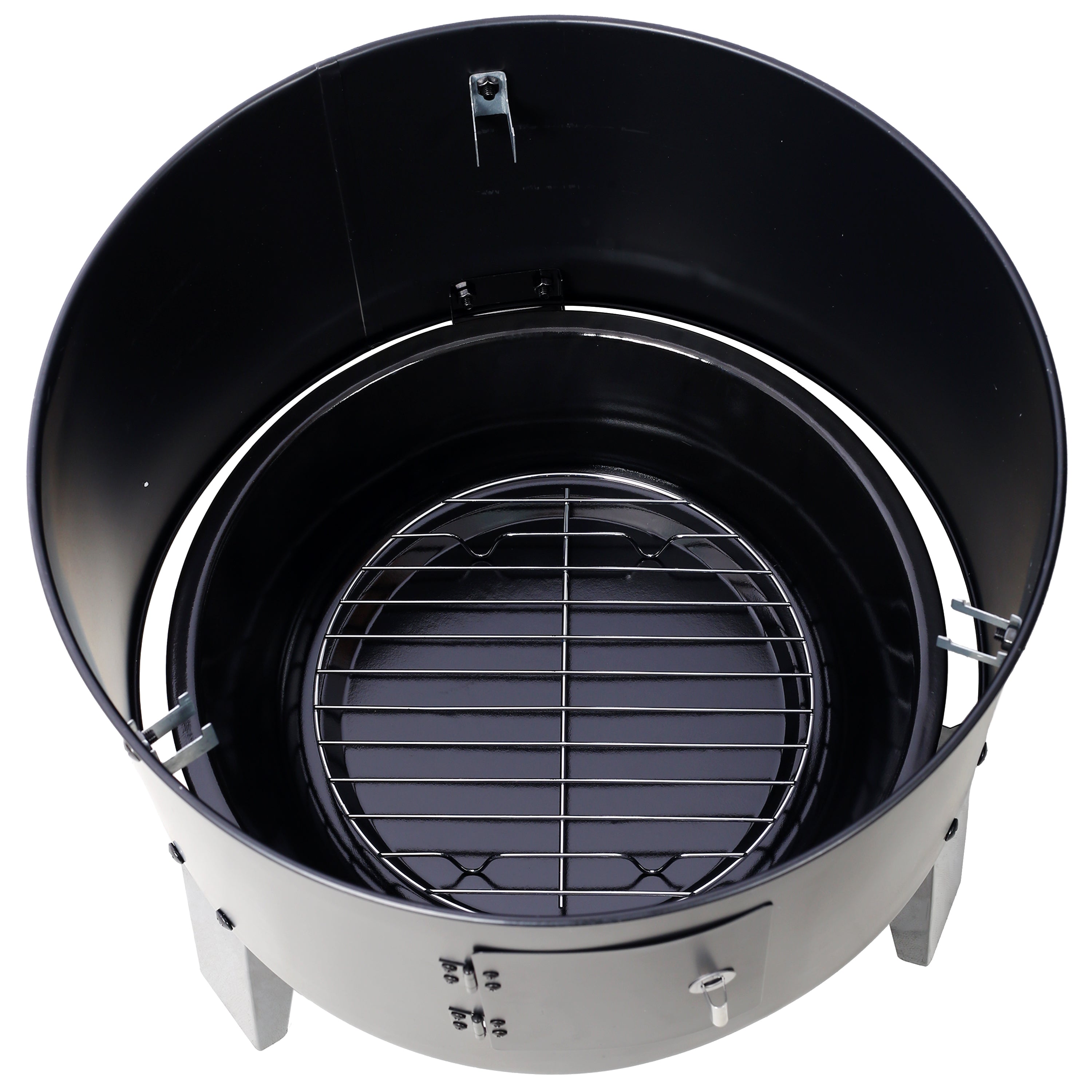 Charcoal Smoker Grill Wood Smoker Grills Outdoor Cooking 16 Inch Portable BBQ