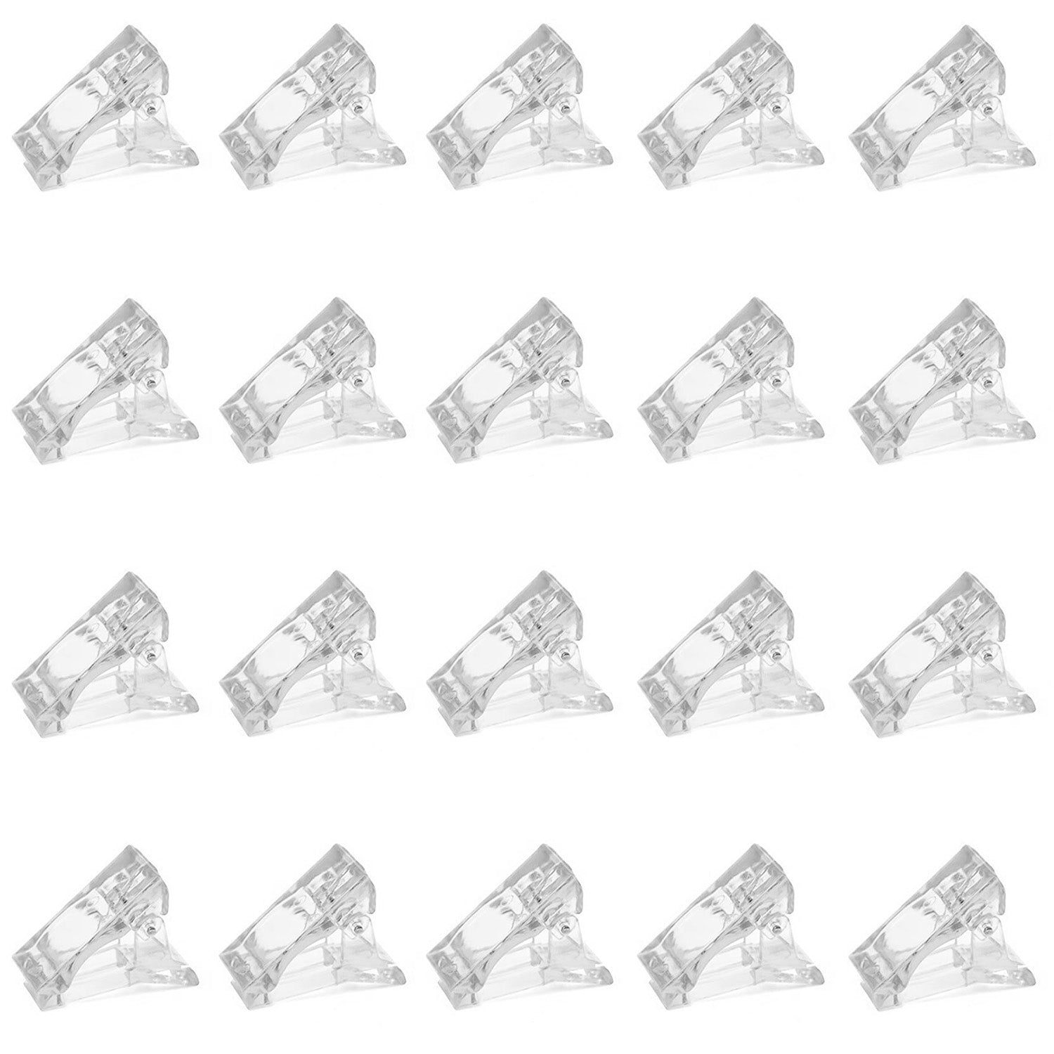 20Pcs Transparent Nail Tip Clips