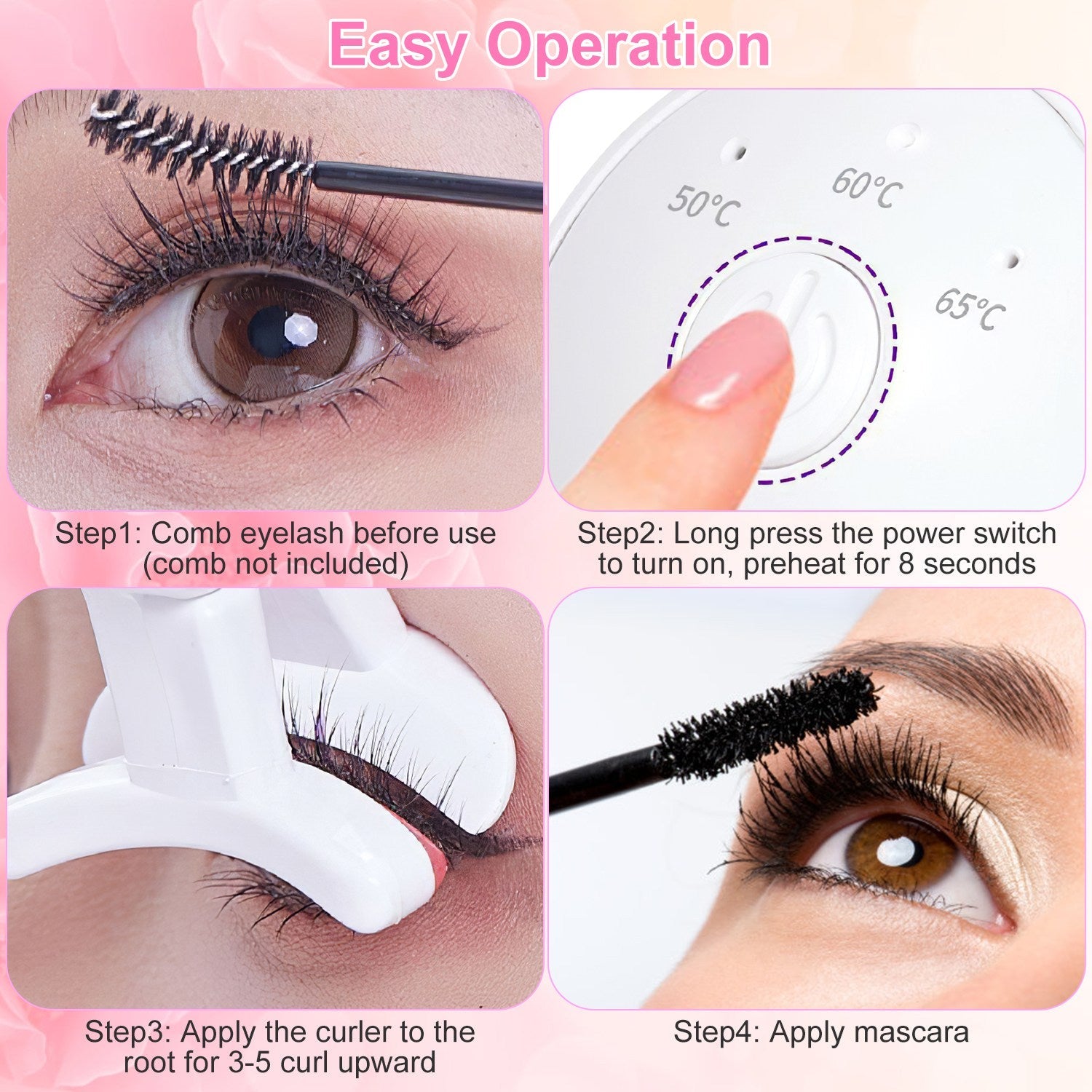 Rechargeable Electric Eyelash Curler
