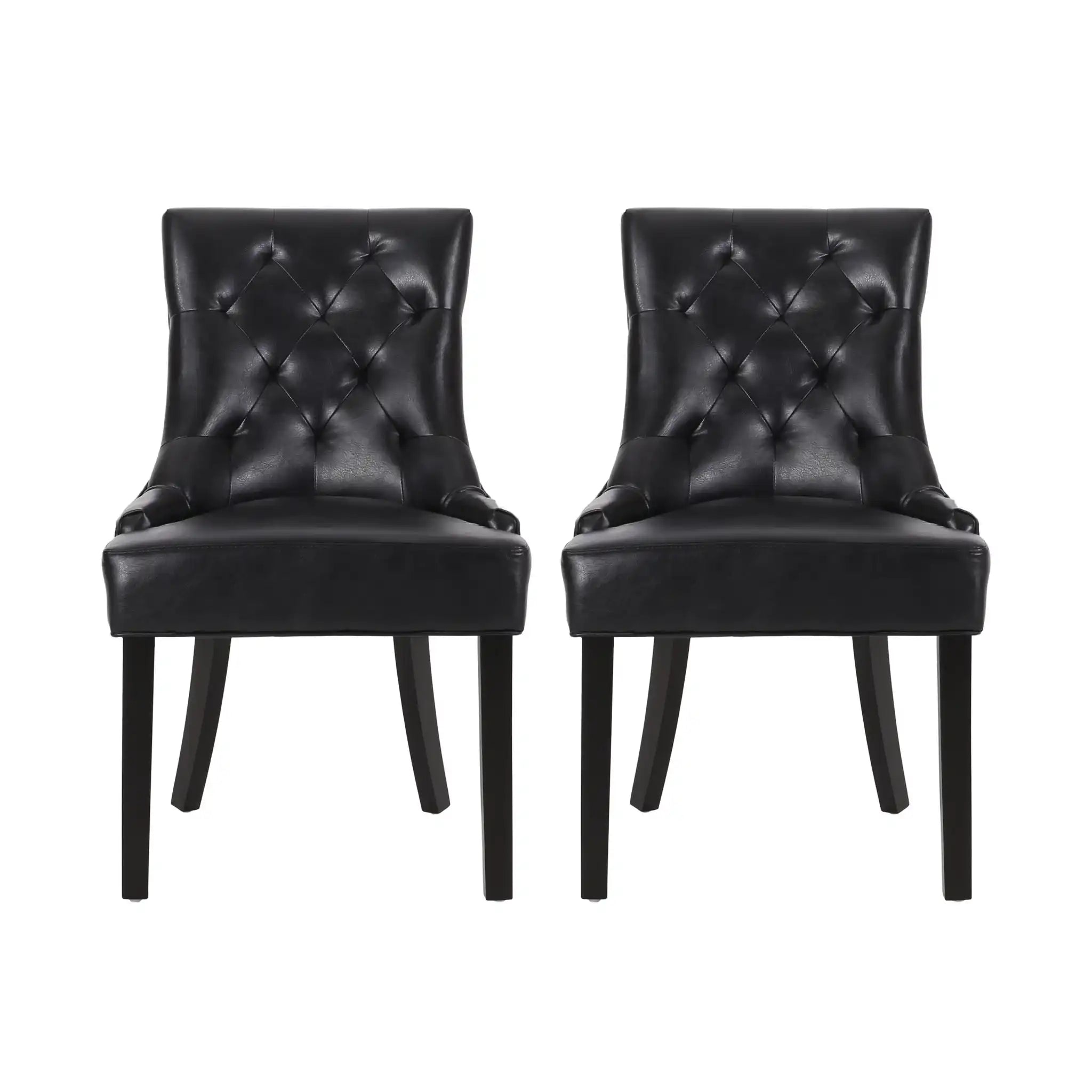 Cheney Contemporary Dining Chair Tufted Upholstery (Set of 2)