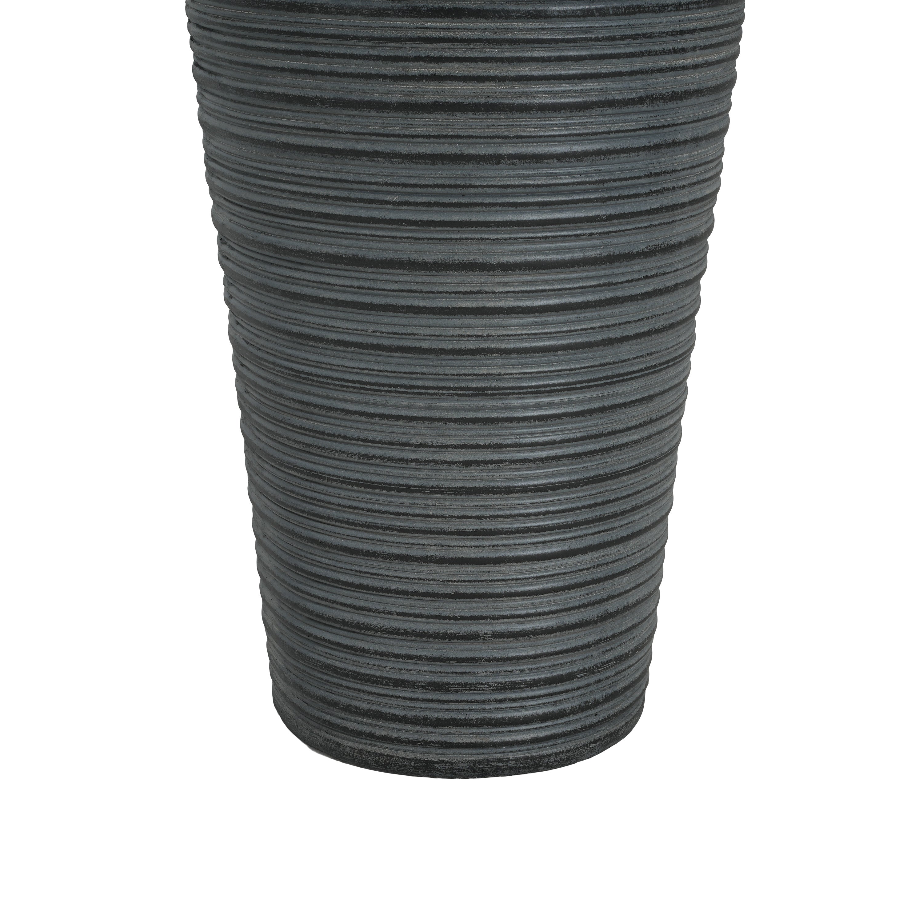 31.5' Tall Striped Concrete Column Fountain with LED Light