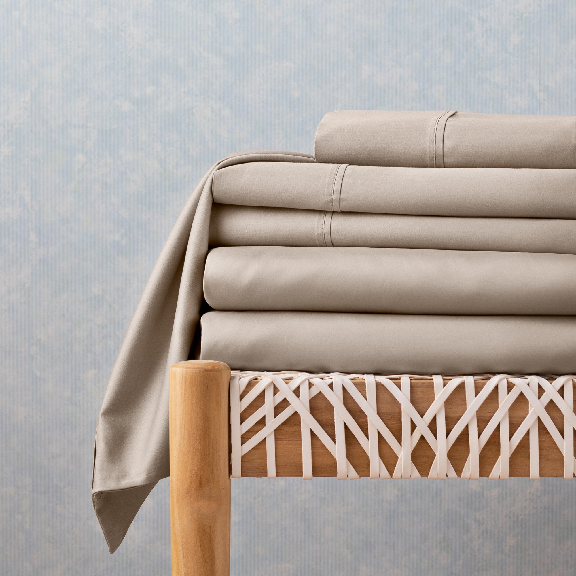 Linenspa 600TC Cotton Blend Twin Sheet Set - Sand
