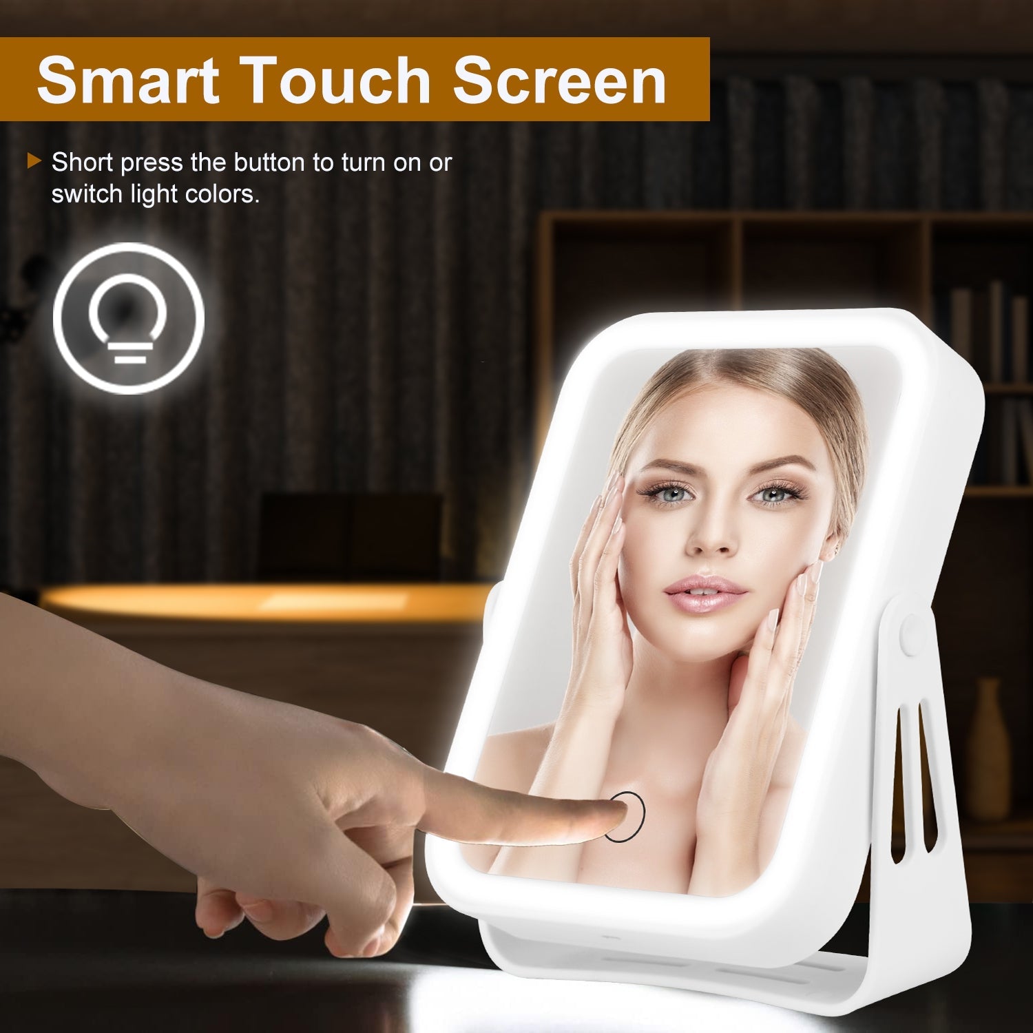 Rechargeable 10X Mirror with Lights