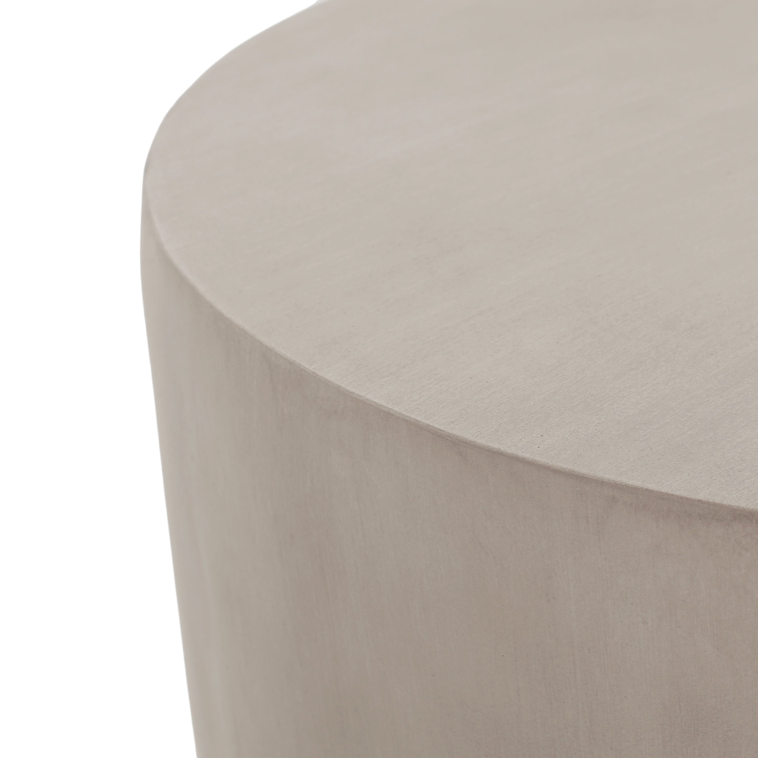 Outdoor MGO Round U-Shape Side Table Light Grey