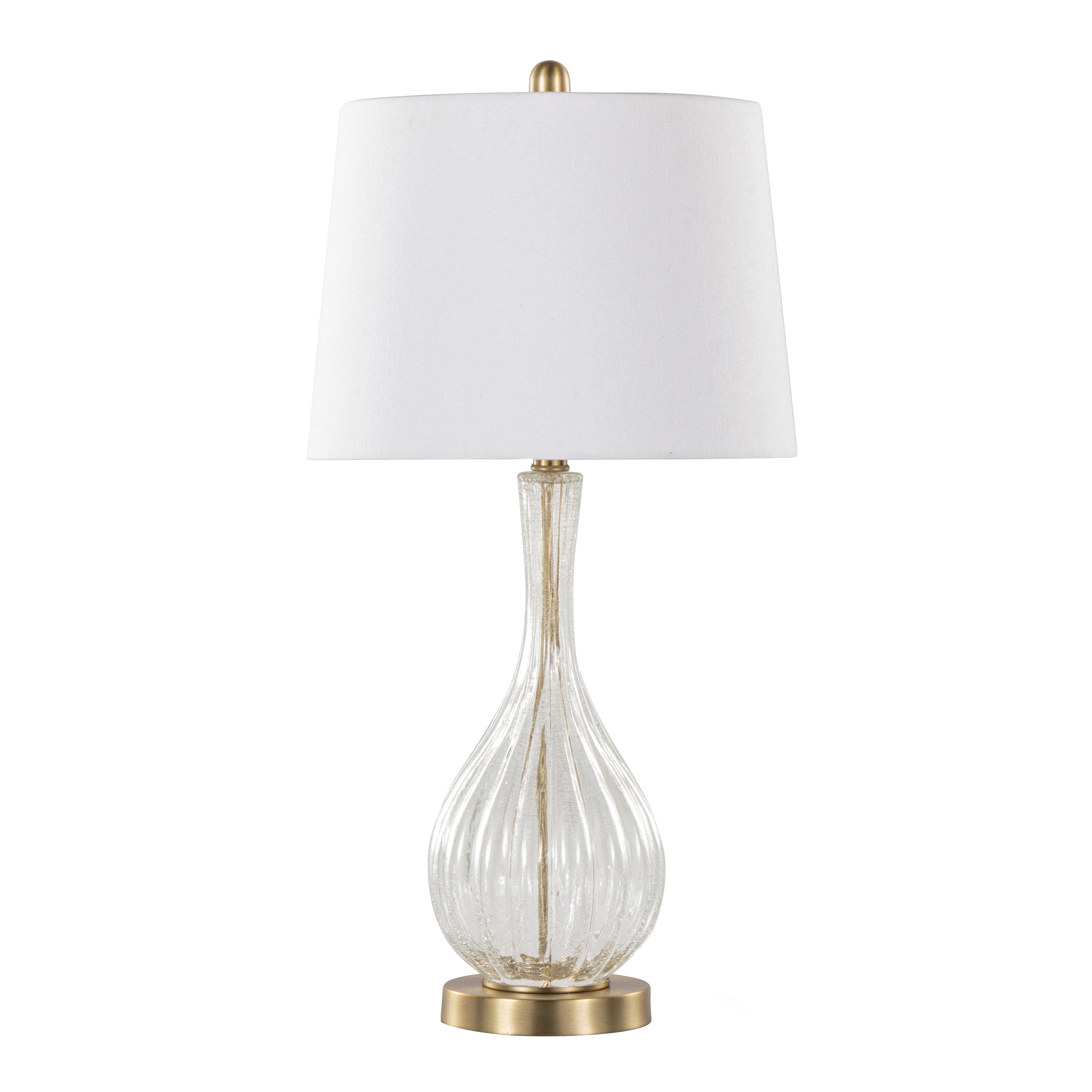 Jenny 27' Contemporary Glass Table Lamp Set of 2