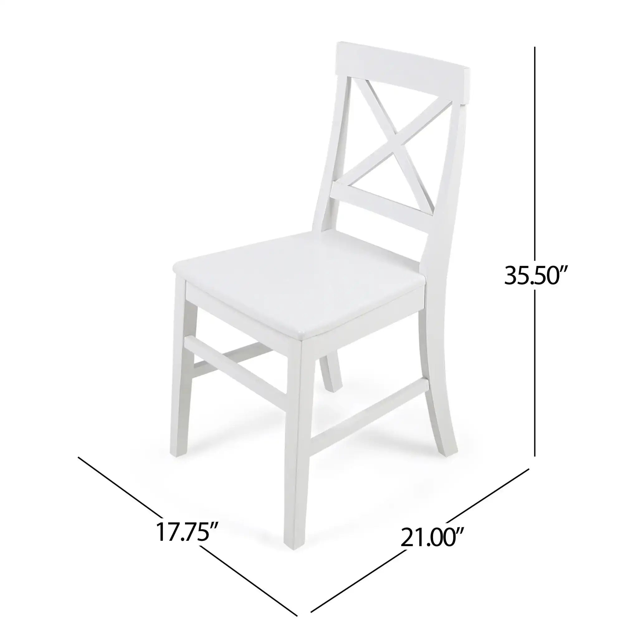 Plethora Dining Chair With X-Shaped Back (Set of 2)