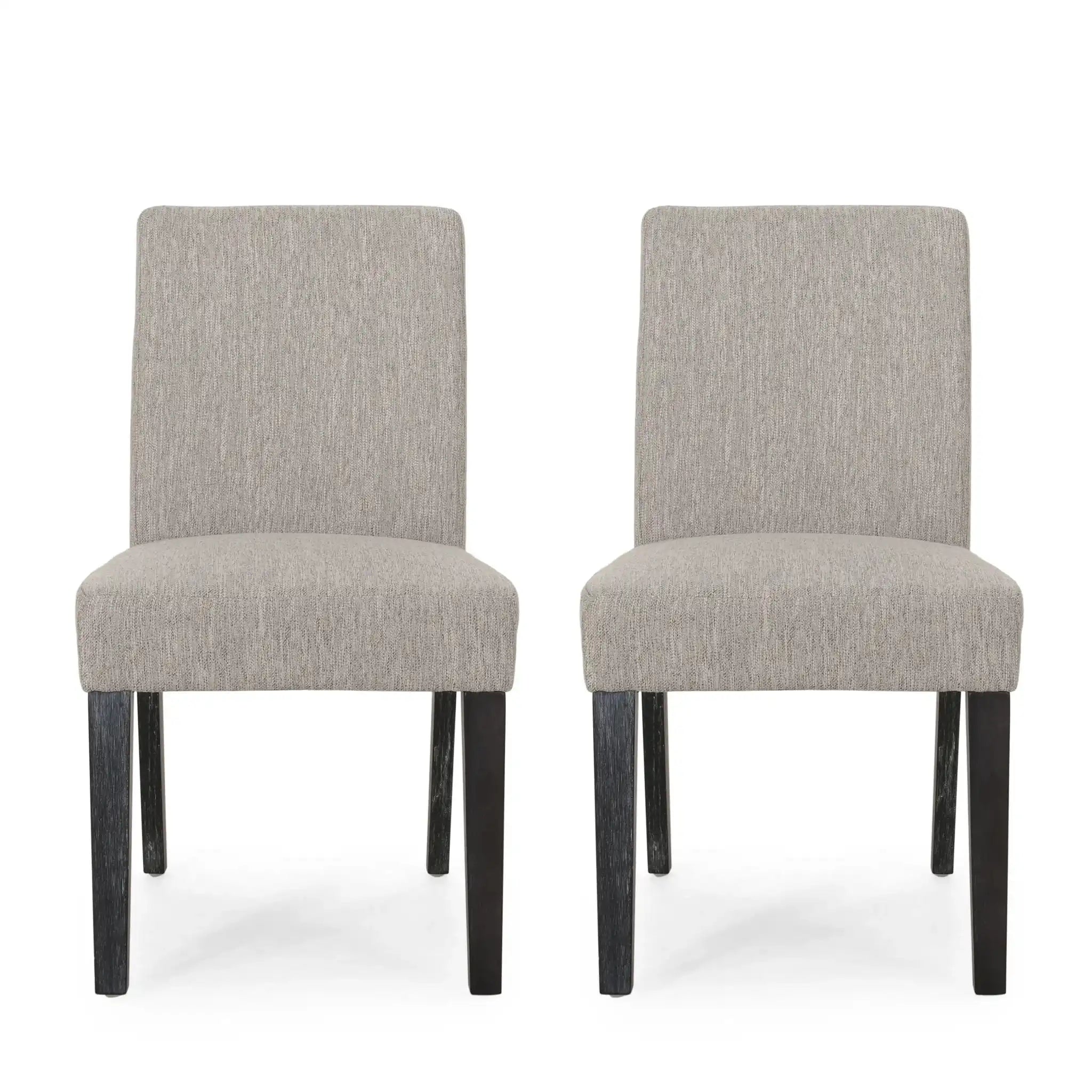Contemporary Dining Chair With Upholstered Seating and Tapered Legs