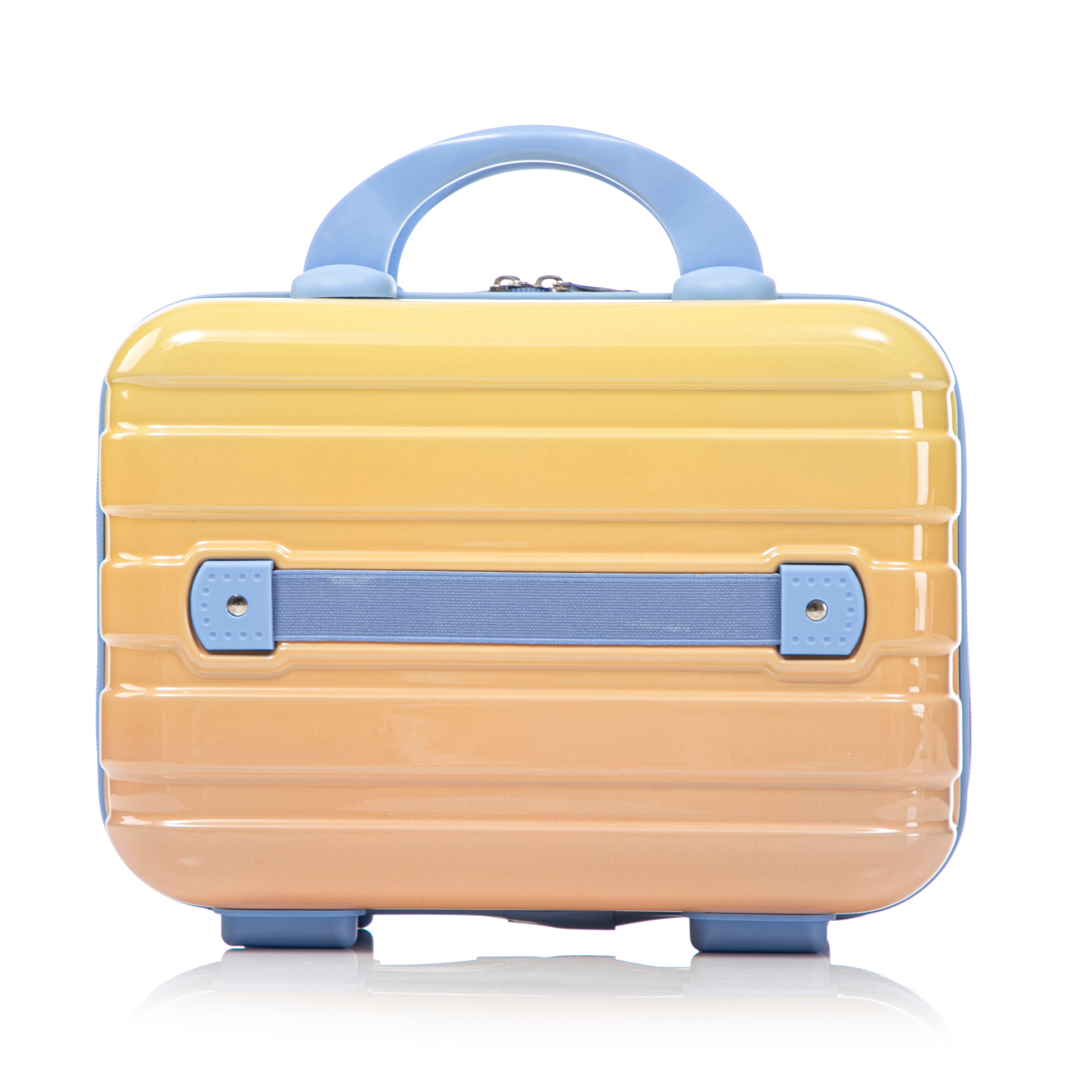 14'/20' 2-Piece PC Spinner Wheel Luggage Set in Gradient Blue Yellow
