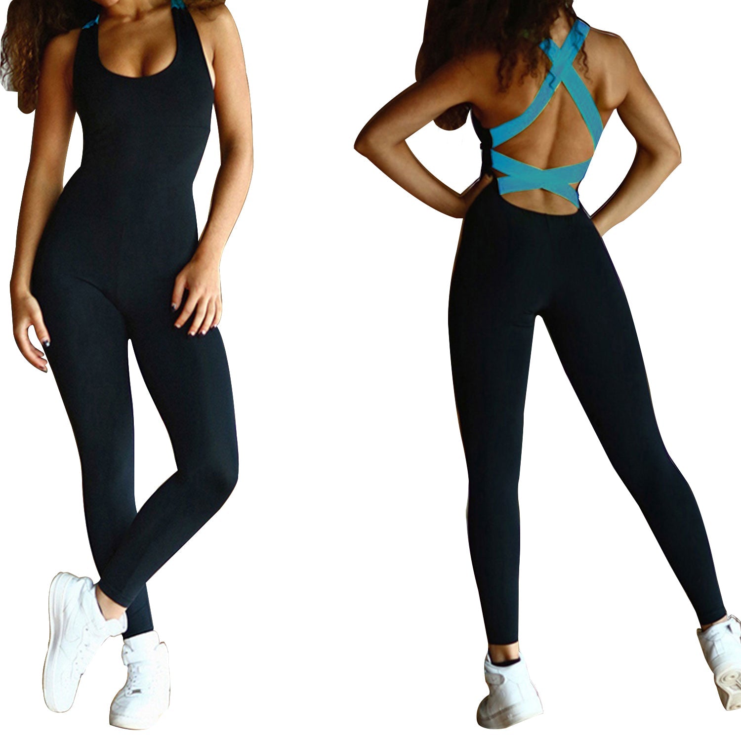 Ladies Yoga Workout Fitness Jumpsuit