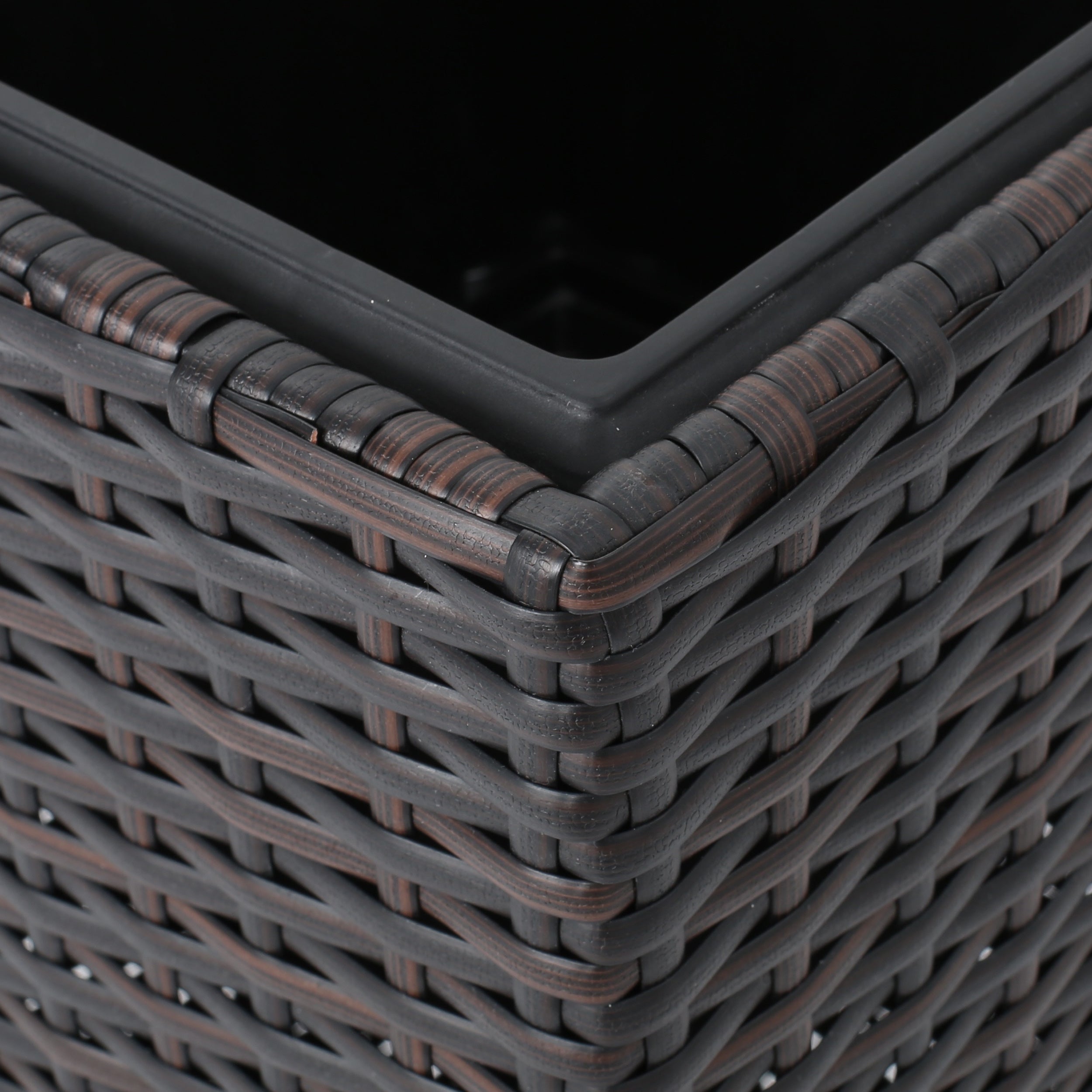 Rattan Flower Pot - Brown