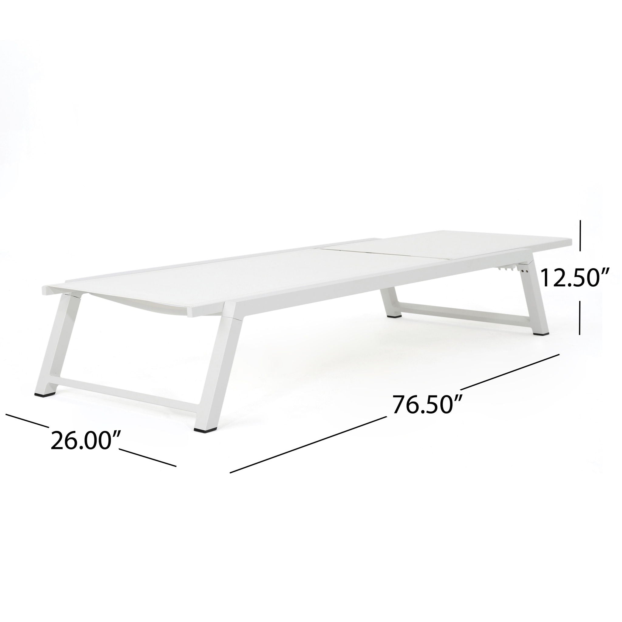 Myers Chaise Lounge White