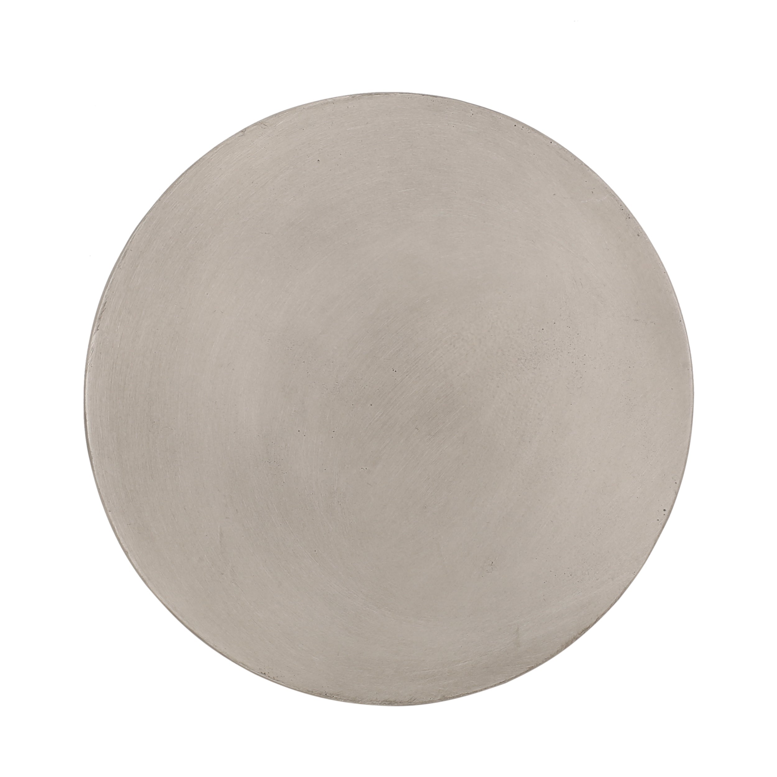 Outdoor Lightweight Concrete Side Table, Light Gray