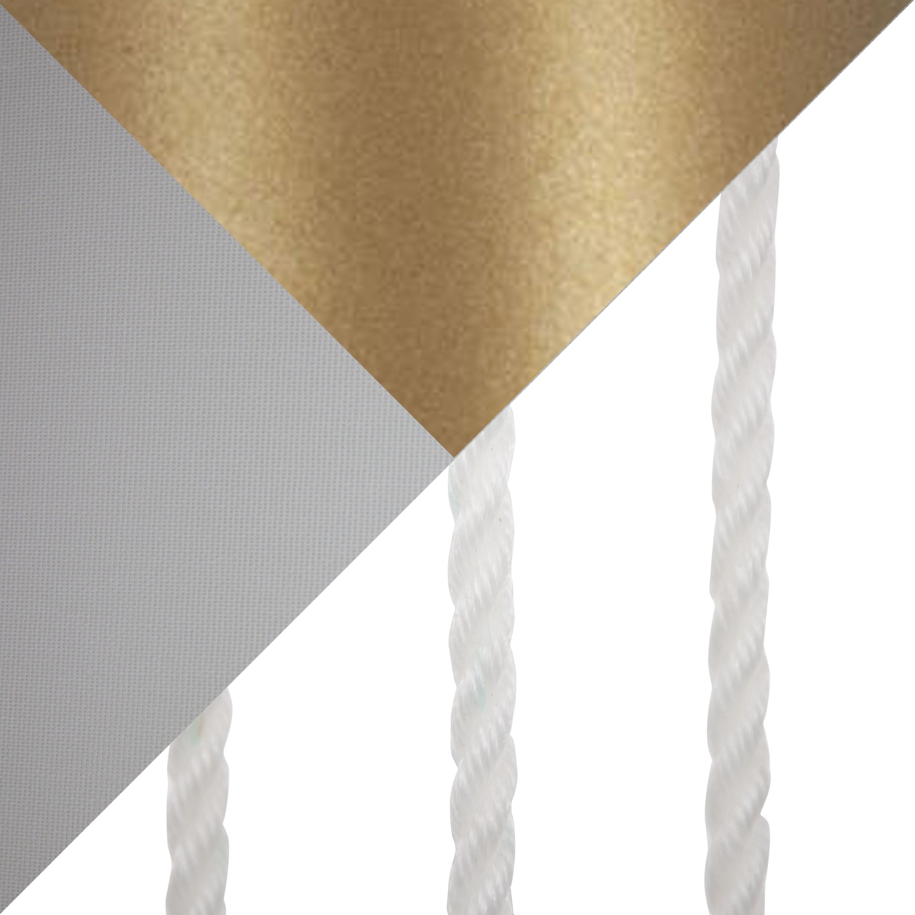 Rope Contemporary Floor Lamp in Natural Wood, White Metal, and Rope Accent
