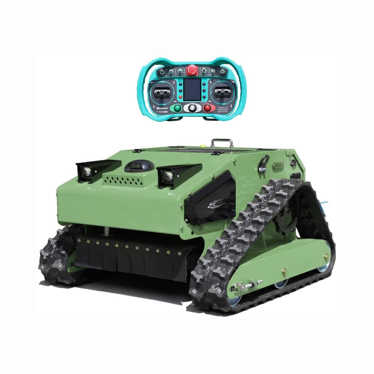Heavy-Duty Remote-Controlled Industrial-Grade Lawn Mower With 23-Inch Cutting Width