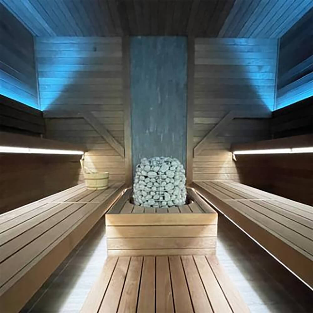 Huum Hive Premium Floor-Mounted Sauna Heater With UKU Control, Extension Box & Sauna Stones (SAK61250)