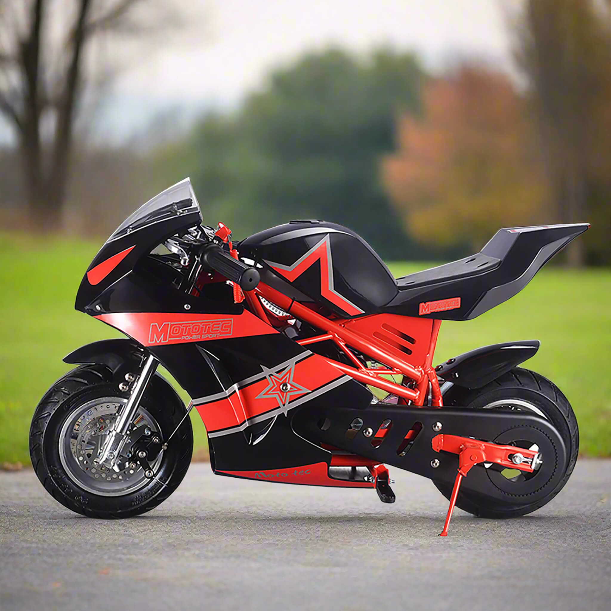 MotoTec GT 49CC 2-Stroke Premium Air Cooled Gas Pocket Bike (SAK68947)