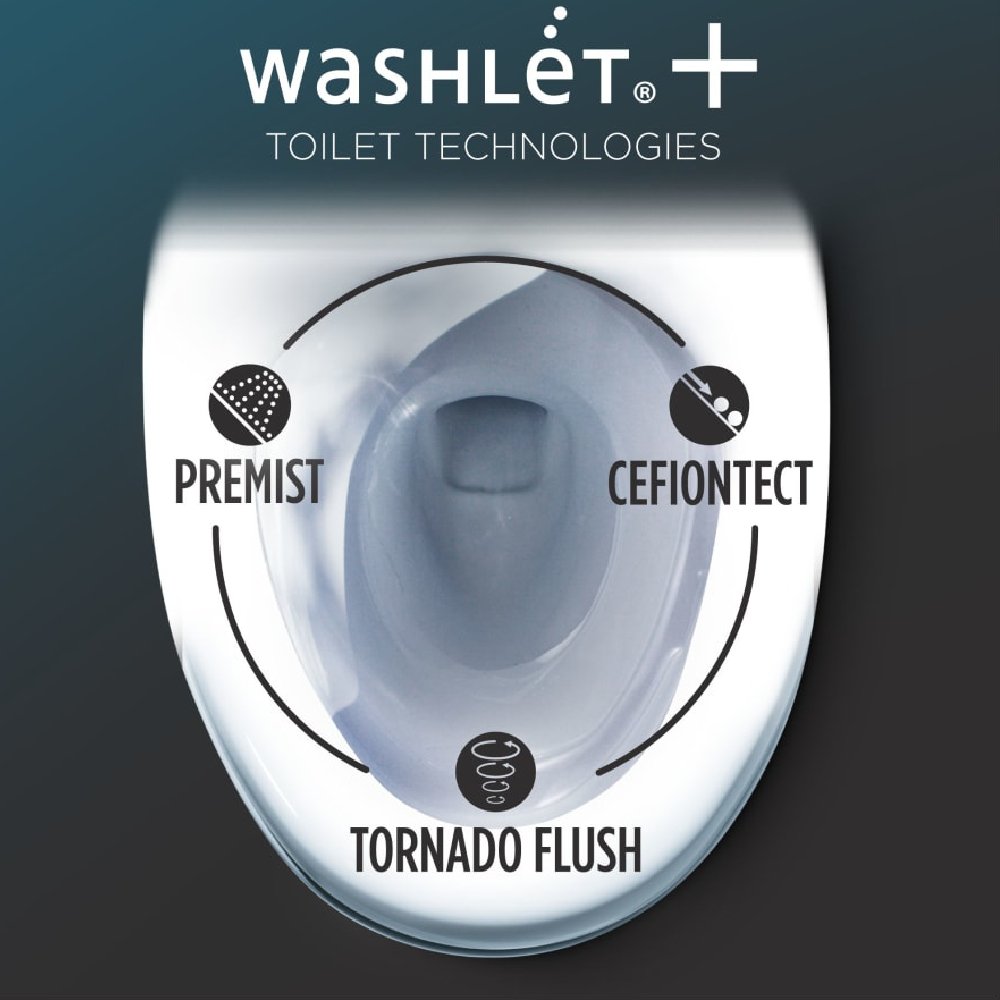 [MW7763074CSFG#01] TOTO Drake Washlet C2 With 1.6 GPF Universal Height Elongated Toilet (SAK14526)