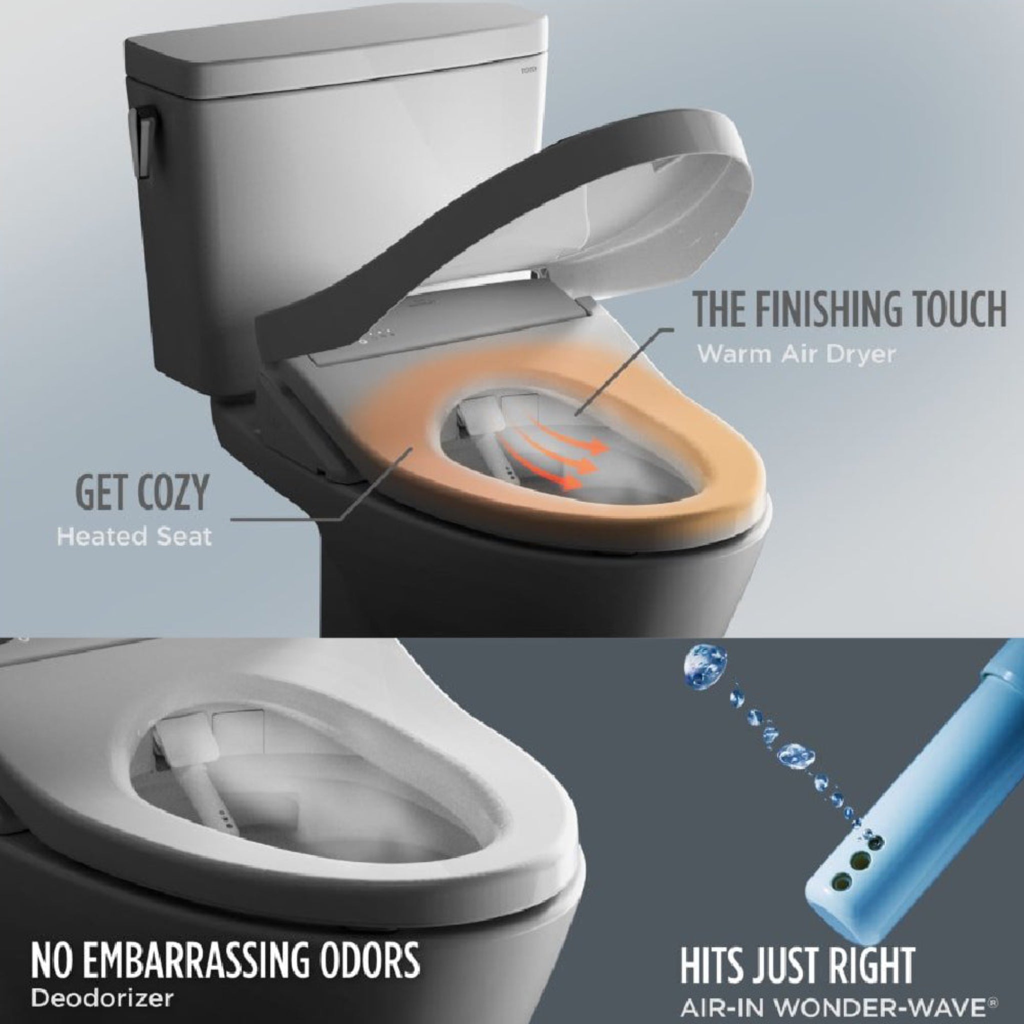 [MW7764726CEG#01] TOTO Drake 1.28 GPF Two Piece Washlet Elongated Toilet Seat With S7 Heated Bidet Seat  And EWater+ (SAK52645)