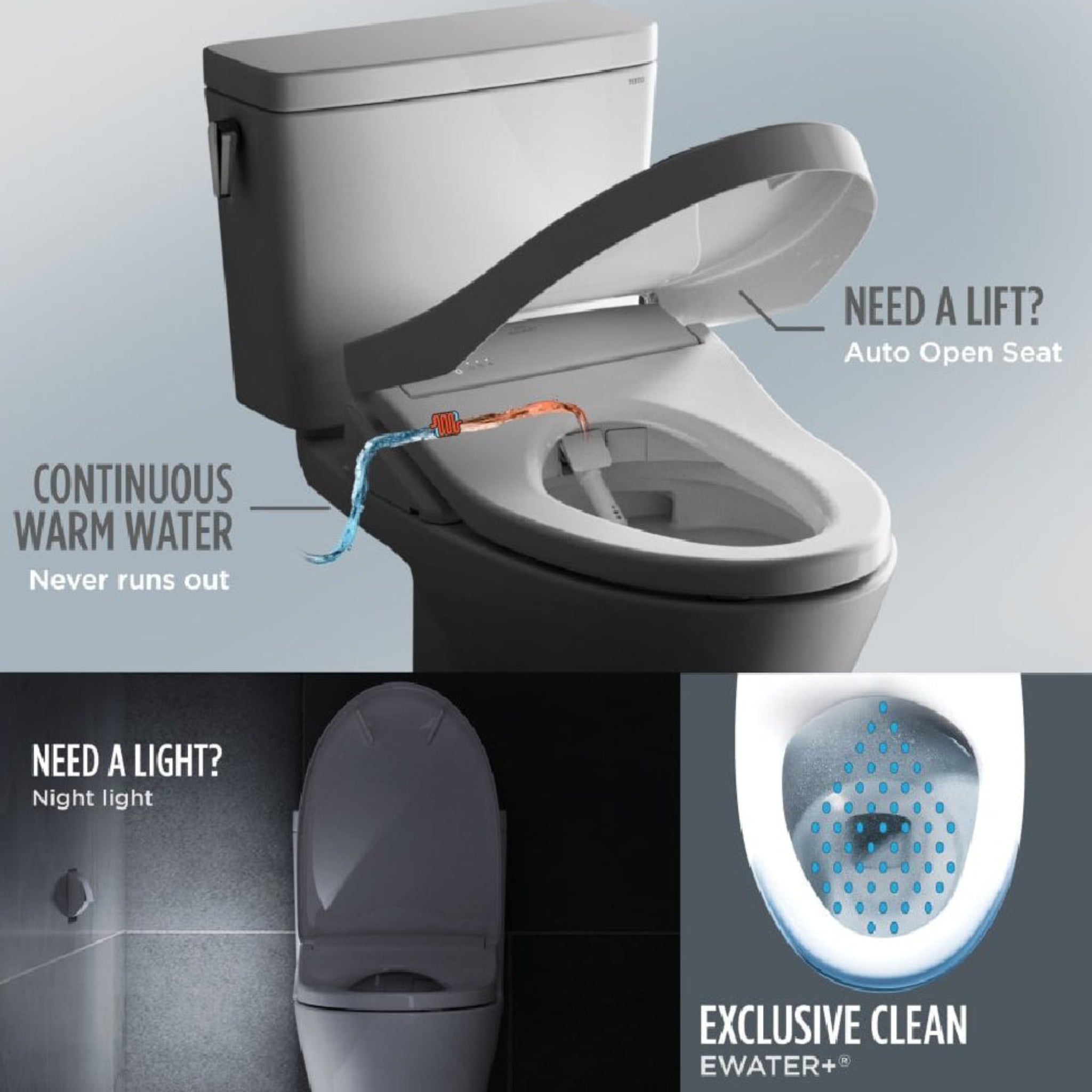 [MW7864726CEFG#01] TOTO Drake 1.28 GPF Elongated Chair Height Toilet Seat With Transitional Washlet S7 (SAK18215)