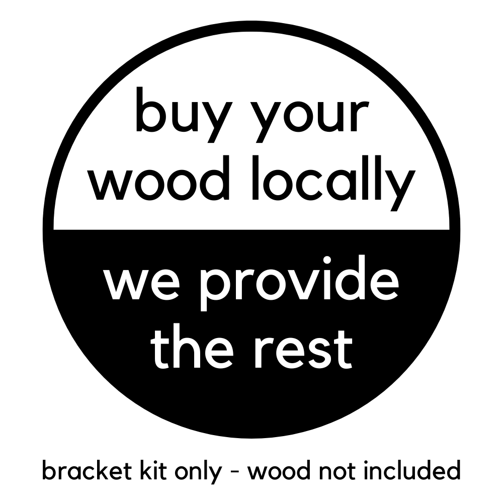 DIY Pergola Bracket Kit for an Attached Pergola With Slatted Roof - Any Size Up to 12' x 12'
